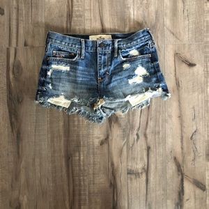 Hollister Mid-Rise Denim Shorts